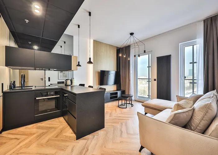 Kasprzaka 29 Wola Tower Z Wanna I Widokiem Na Panorame Centrum By Perfect 1231 Apartamento