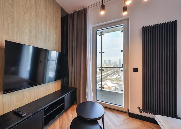 Kasprzaka 29 Wola Tower Z Wanna I Widokiem Na Panorame Centrum By Perfect 1231 Apartmán *